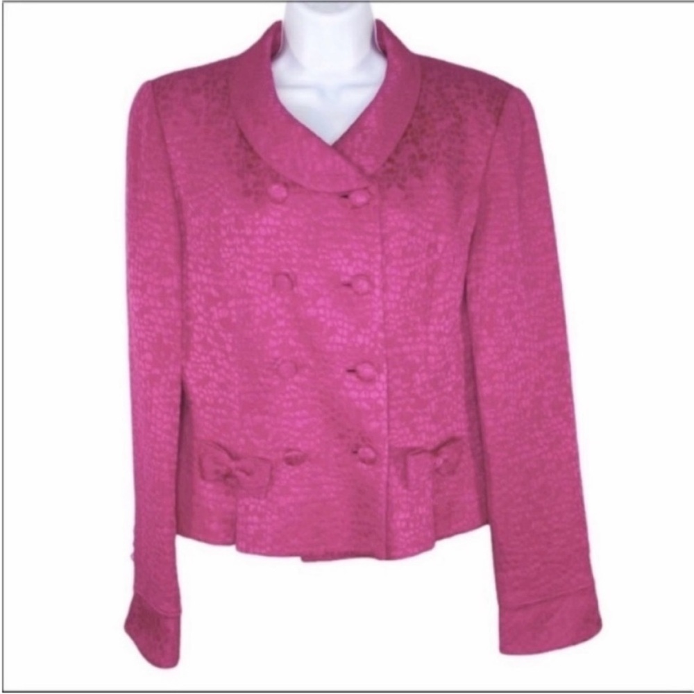 RICKIE FREEMAN for TERI JON pink vintage jacket 10
